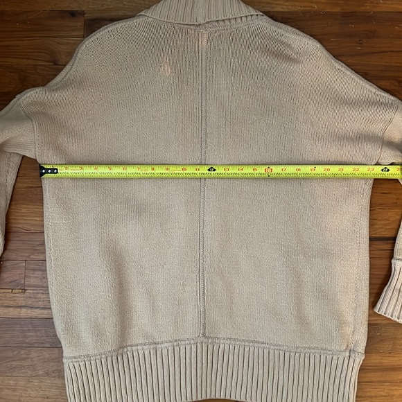 J. Crew Open Front Shawl Camel Cardigan Sweater XS/S - Picture 6 of 9